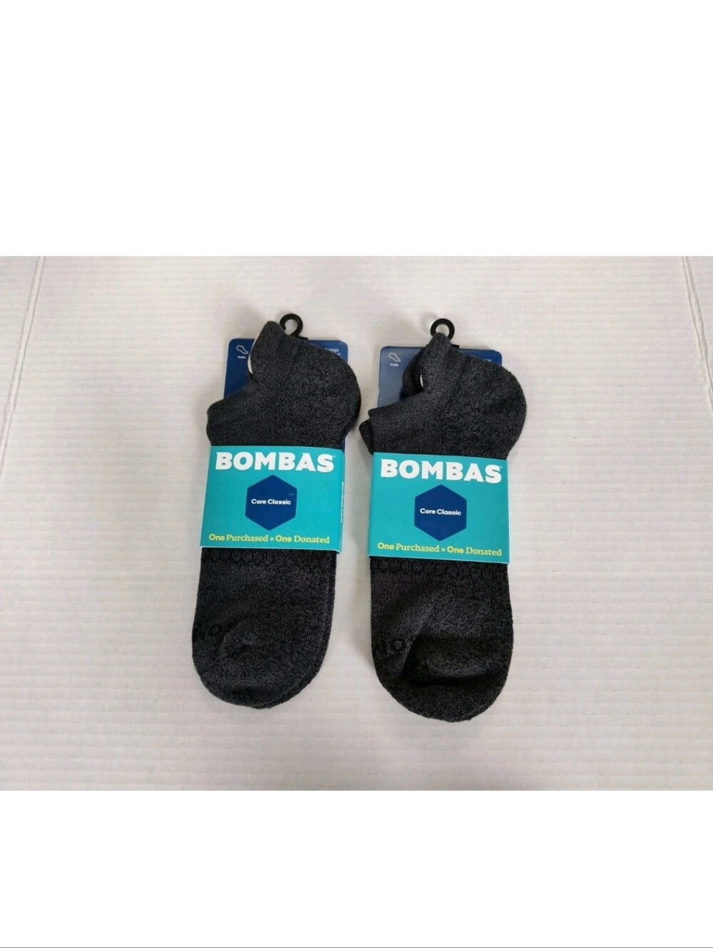 BOMBAS Core Classic Ankle Socks Men's size 9.5-12-13/Women's 11-13- (2 pair)
